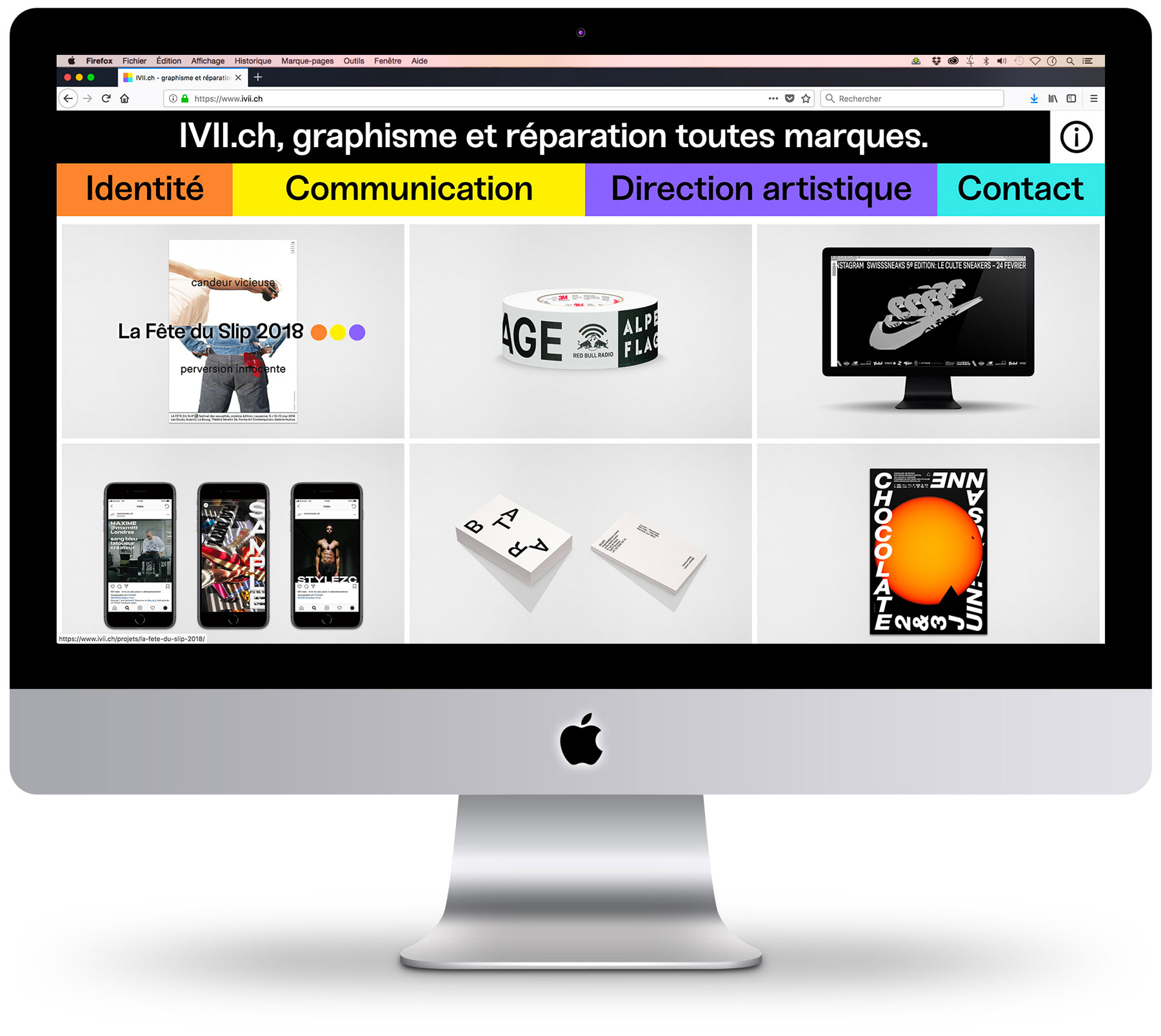 design et programmation web: site IVII.ch
